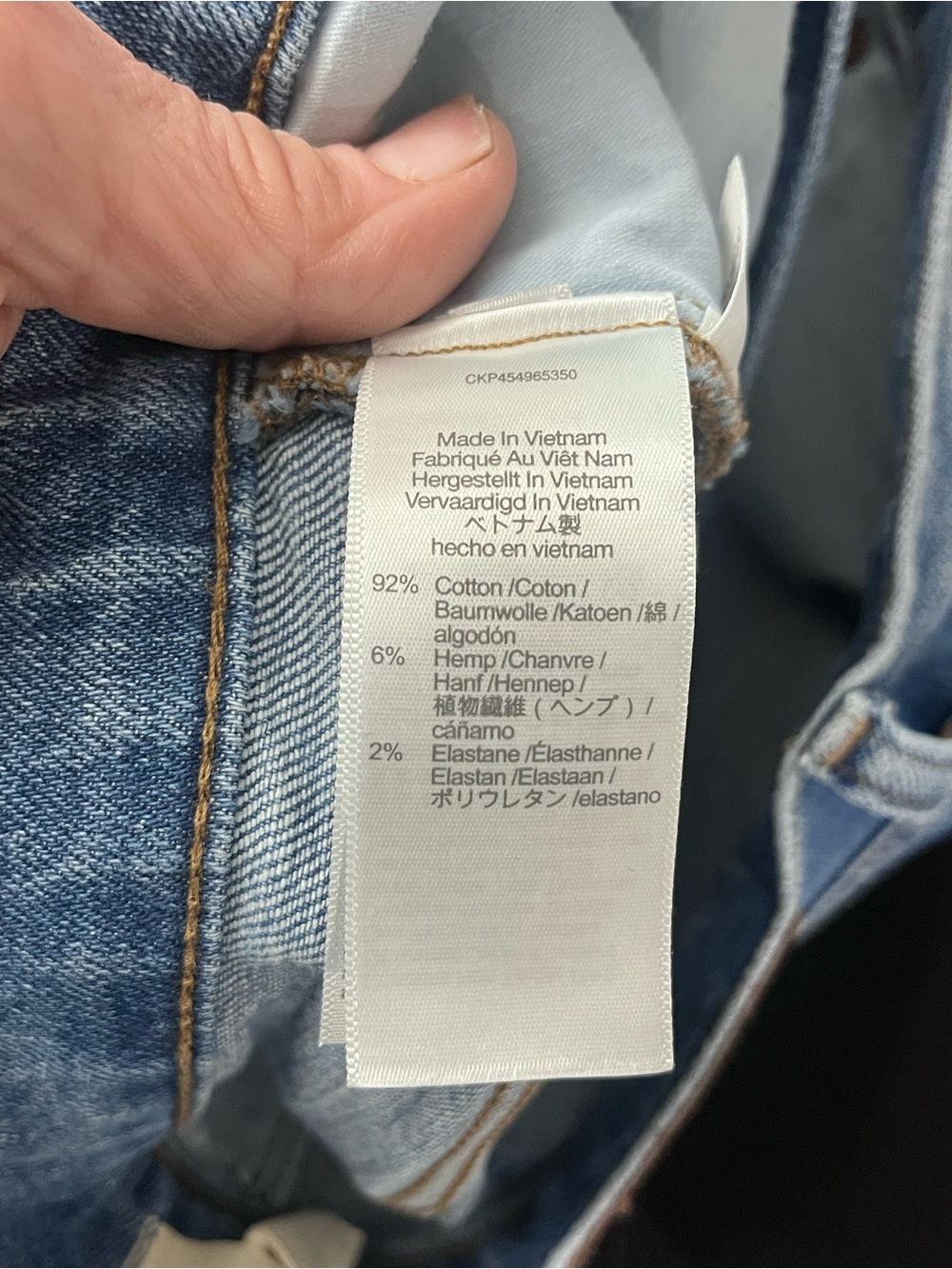 Madewell High-Rise Straight Leg Jeans in Blue Wash size 27 - Picture 6 of 6